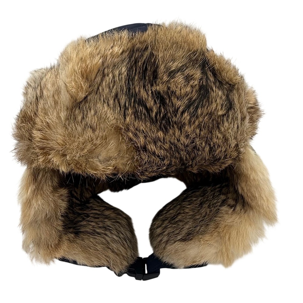Rabbit Fur Trapper Hat Navy Aviator Winter Hat Ear Flap Crowncap Xtremeities